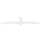 Ekena Millwork Eugene Architectural Grade PVC Gable Bracket, 108"W x 18"H x 2"D x 6"F, 4/12 Pitch GBP108X18X0206EUG00 - alternate 2